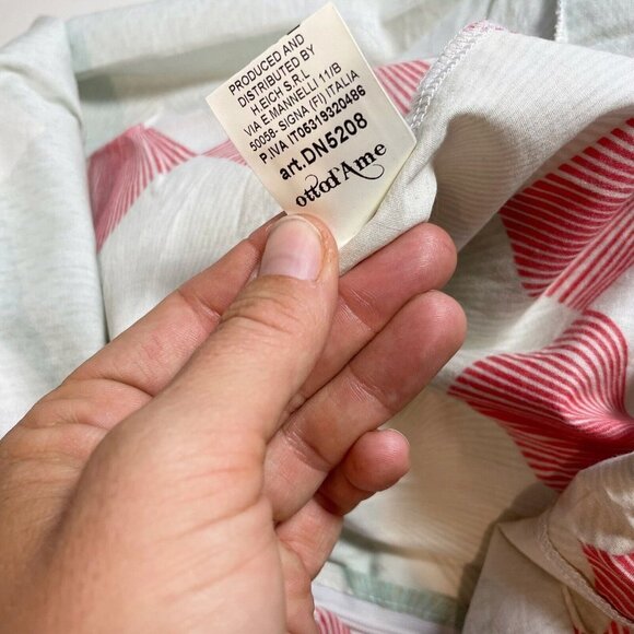 Ottod'Ame Womens Geometric A-Line Knee Length Skirt Multi 6 Elastic Waist Cotton - Picture 8 of 9